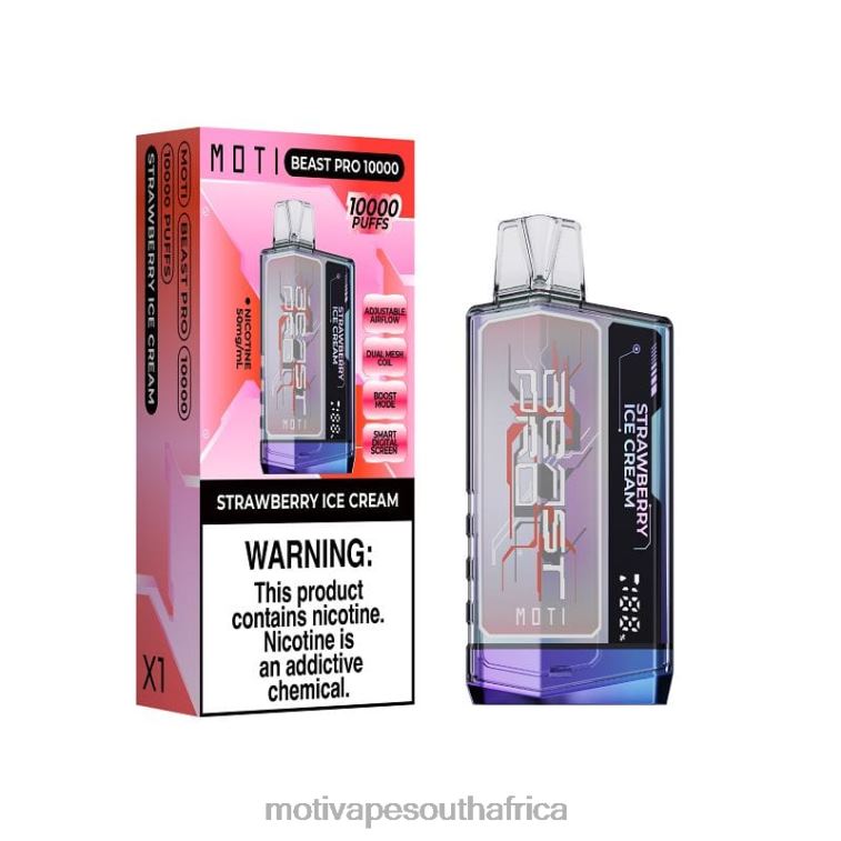 Moti Vape Pods South Africa | MOTI Beast Pro Disposable Vape (5%, 10000 Puffs) Grape Ice VHR2D45