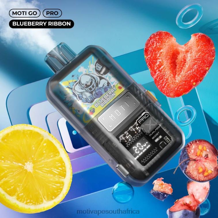 Moti Vape 5000 Puffs | MOTI Go Pro Disposable Vape (5%, 12000 Puffs) Blueberry Ribbon VHR2D14