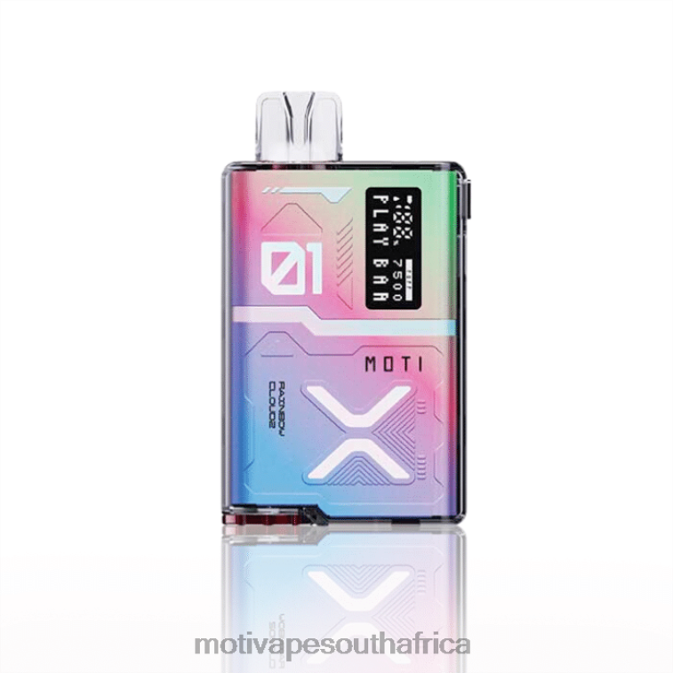 Moti Vape Disposable | MOTI Play Bar 7500 Disposable Vape (5%, 7500 Puffs) Rainbow Cloudz VHR2D57