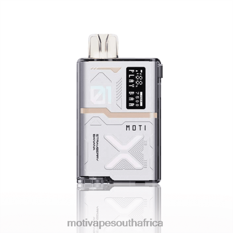 Moti Vape Pods South Africa | MOTI Play Bar 7500 Disposable Vape (5%, 7500 Puffs) Strawberry Banana VHR2D55