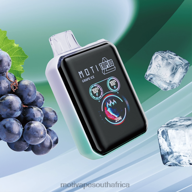 Moti Vape 5000 Puffs | MOTI Triplus 20K Disposable Vape (5%, 20000 Puffs) Grape Ice VHR2D4