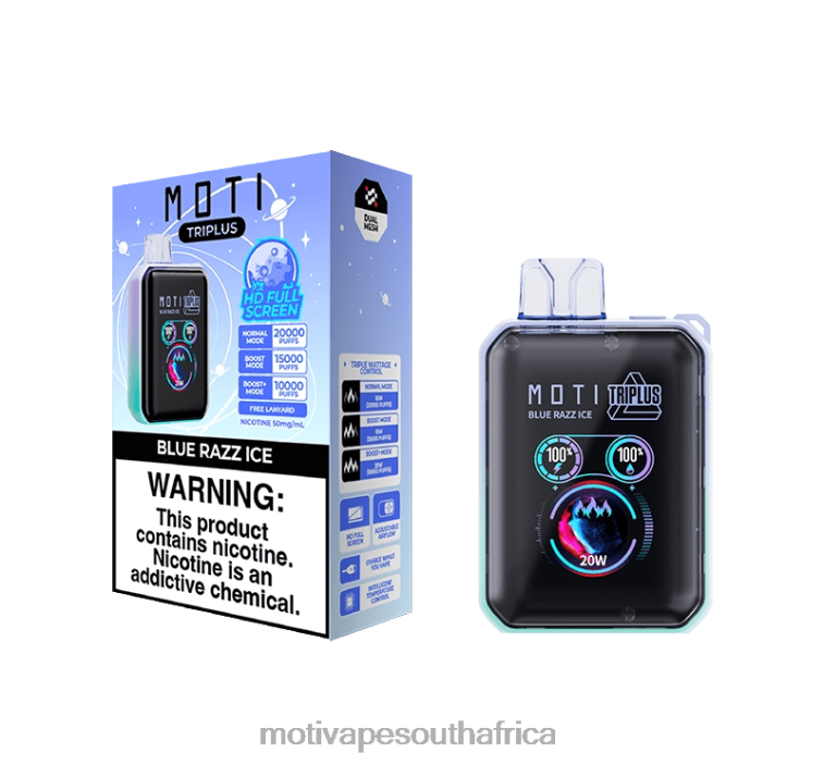Moti Vape 5000 Puffs | MOTI Triplus 20K Disposable Vape (5%, 20000 Puffs) Grape Ice VHR2D4