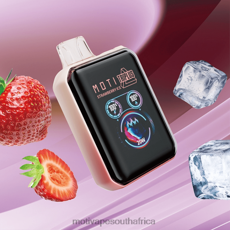 Moti Vape For Sale | MOTI Triplus 20K Disposable Vape (5%, 20000 Puffs) Strawberry Ice VHR2D9