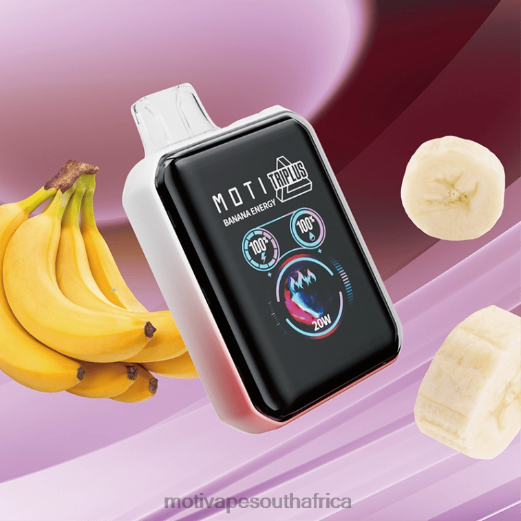 Moti Vape South Africa | MOTI Triplus 20K Disposable Vape (5%, 20000 Puffs) Banana Energy VHR2D1