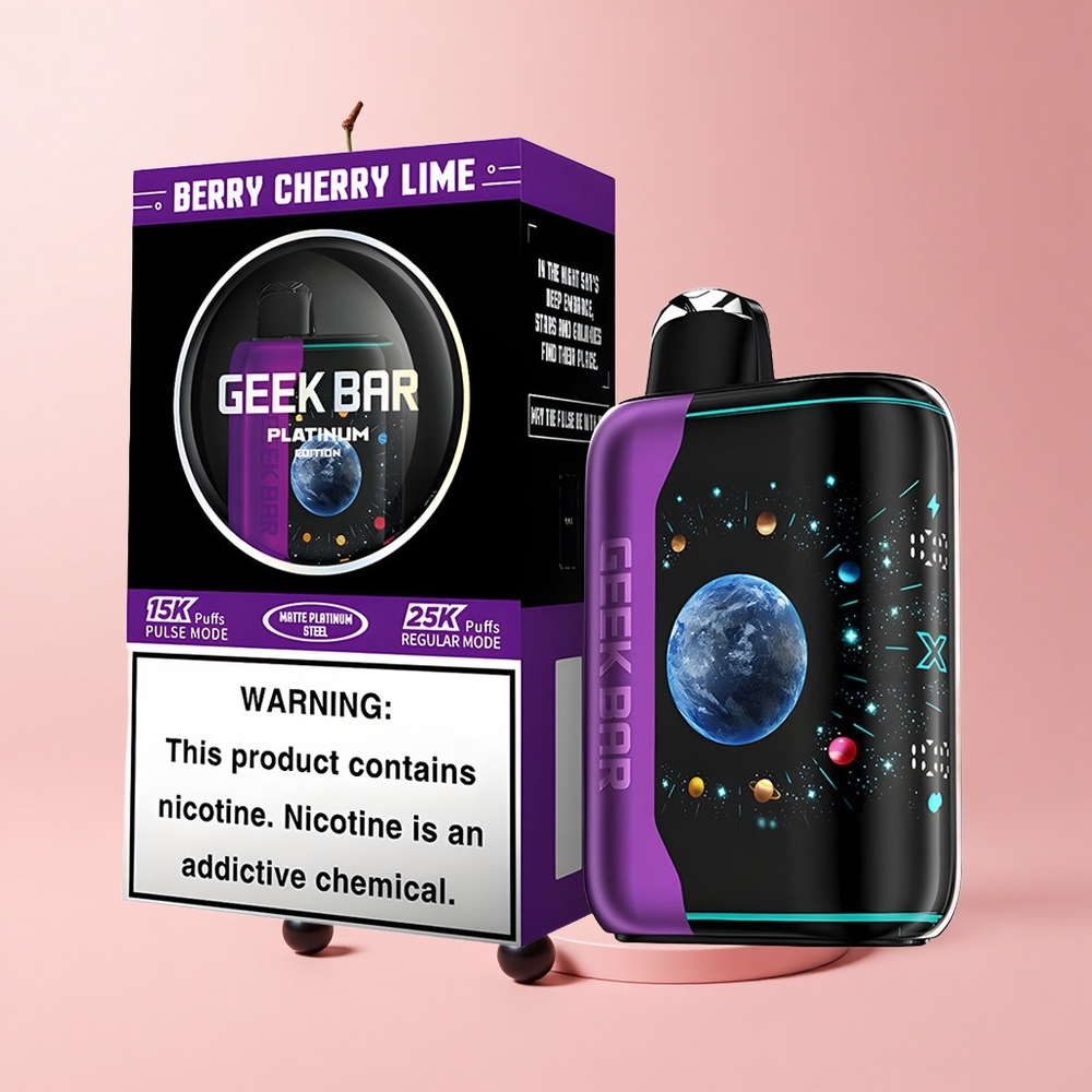 Berry Cherry Lime GEEK BAR Platinum 25000 Puffs Dual Mesh USB-C