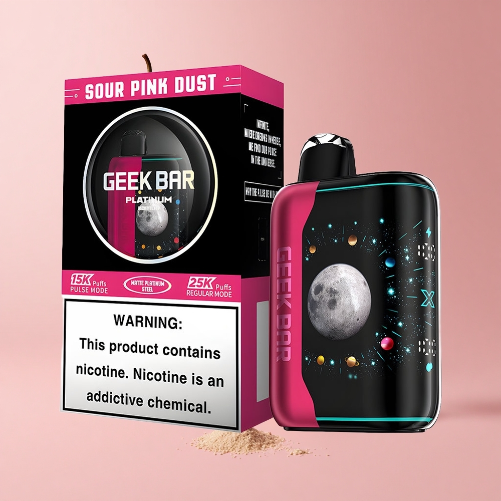 Sour Pink Dust GEEK BAR Platinum 25000 Puffs Dual Mesh USB-C