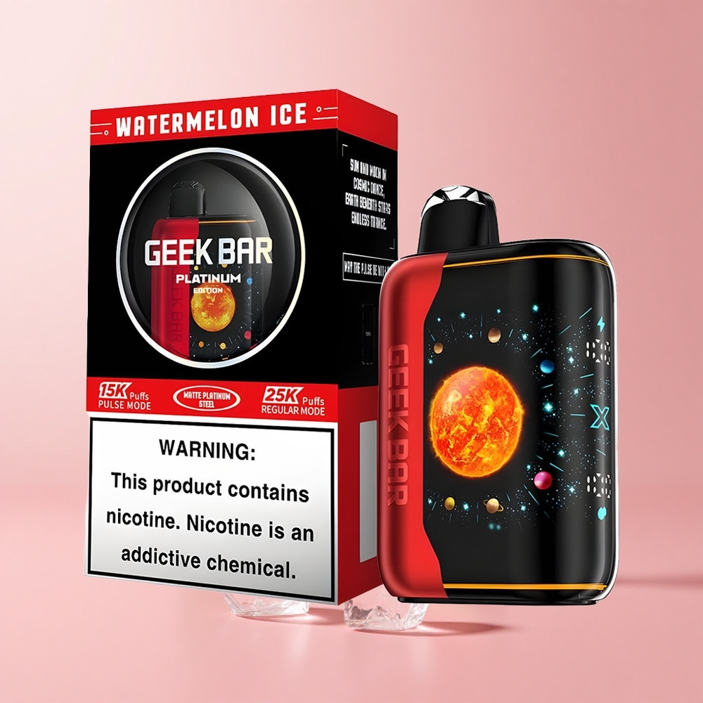 Watermelon Ice GEEK BAR Platinum 25000 Puffs Dual Mesh USB-C