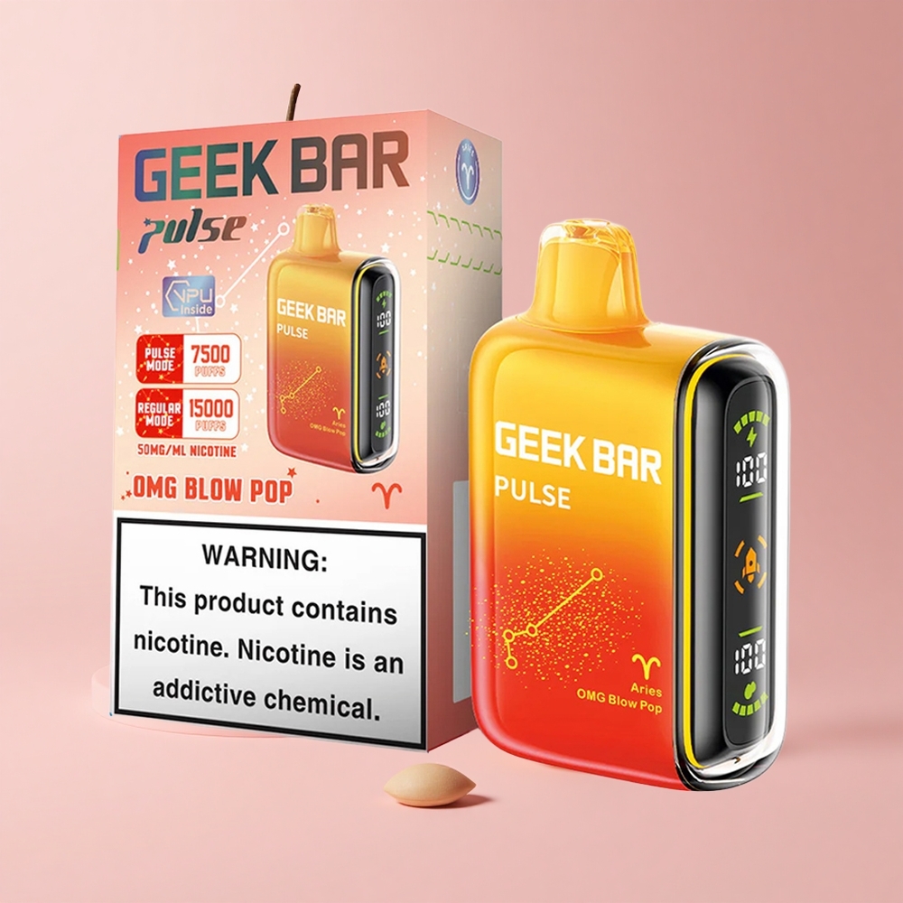 Blue Razz GEEK BAR Pulse 15000 Puffs 16ML 5% Nicotine USB-C Airflow