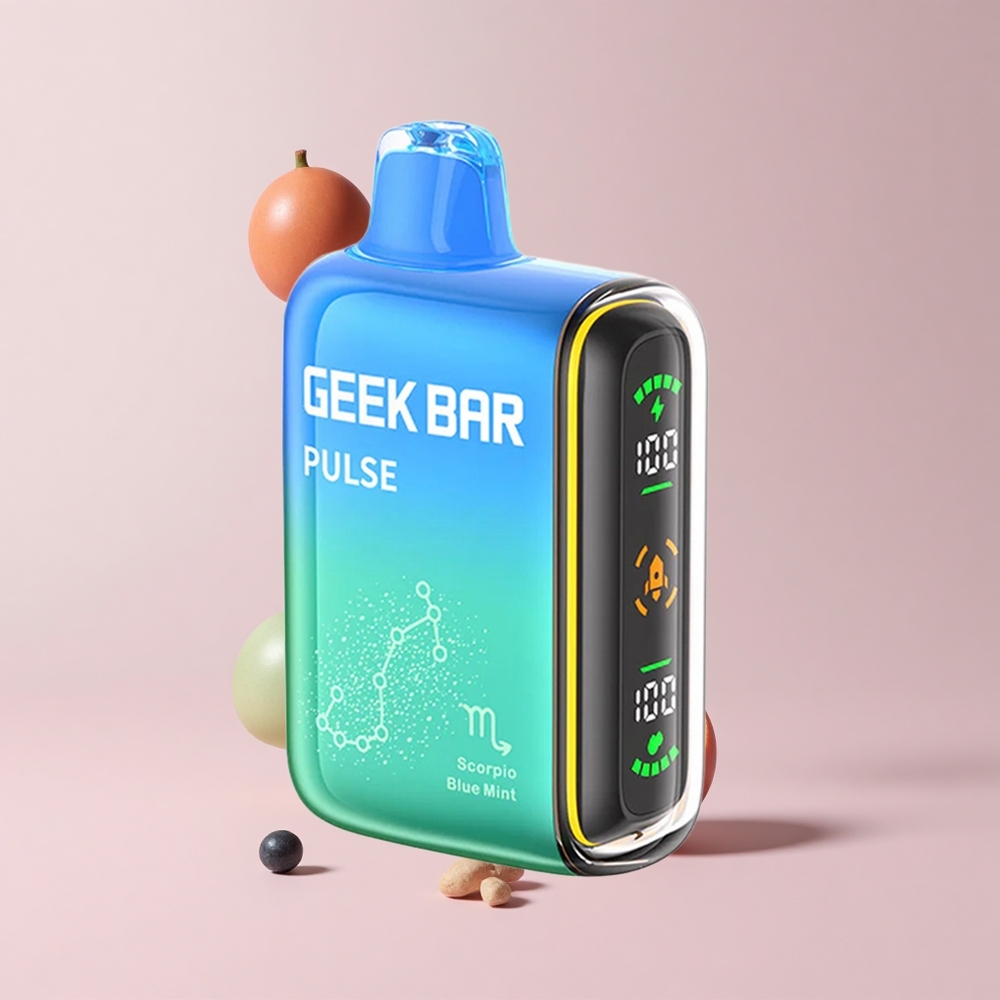 Blue Razz GEEK BAR Pulse 15000 Puffs 16ML 5% Nicotine USB-C Airflow
