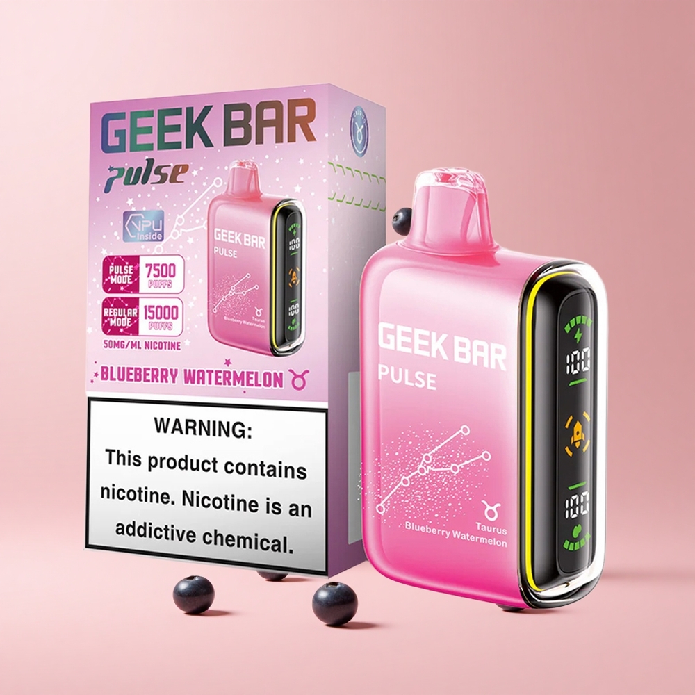 Blue Razz GEEK BAR Pulse 15000 Puffs 16ML 5% Nicotine USB-C Airflow