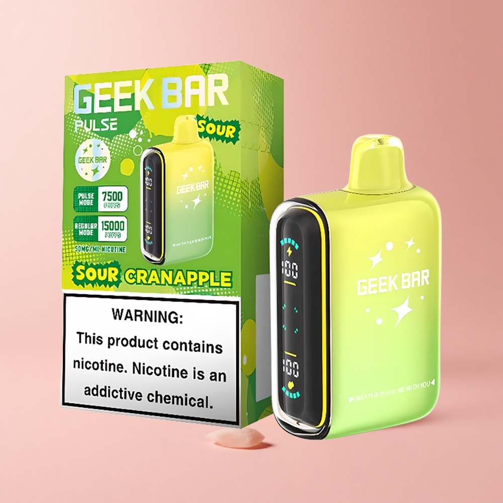 Sour GEEK BAR Pulse 15000 Puffs 16ML 5% Nicotine Airflow Disposable Vape