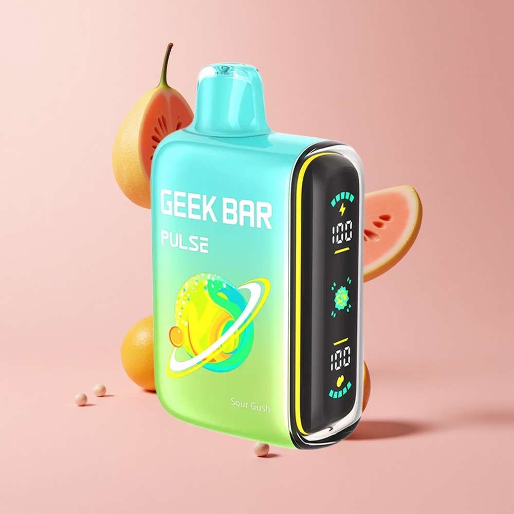 Sour GEEK BAR Pulse 15000 Puffs 16ML 5% Nicotine Airflow Disposable Vape