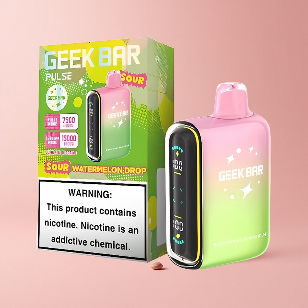 Sour GEEK BAR Pulse 15000 Puffs 16ML 5% Nicotine Airflow Disposable Vape