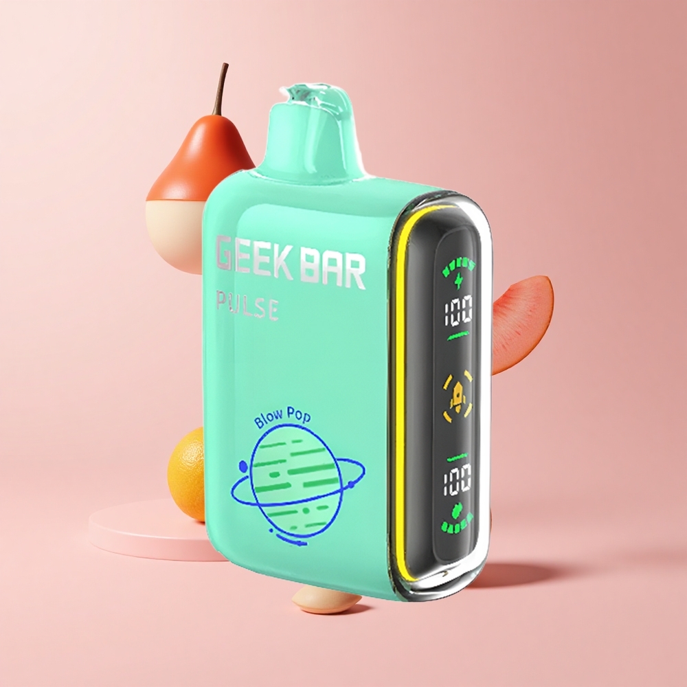 Strawberry Ice Geek Bar Pulse 15000 Puffs 16ML 5% Nicotine Airflow USB-C