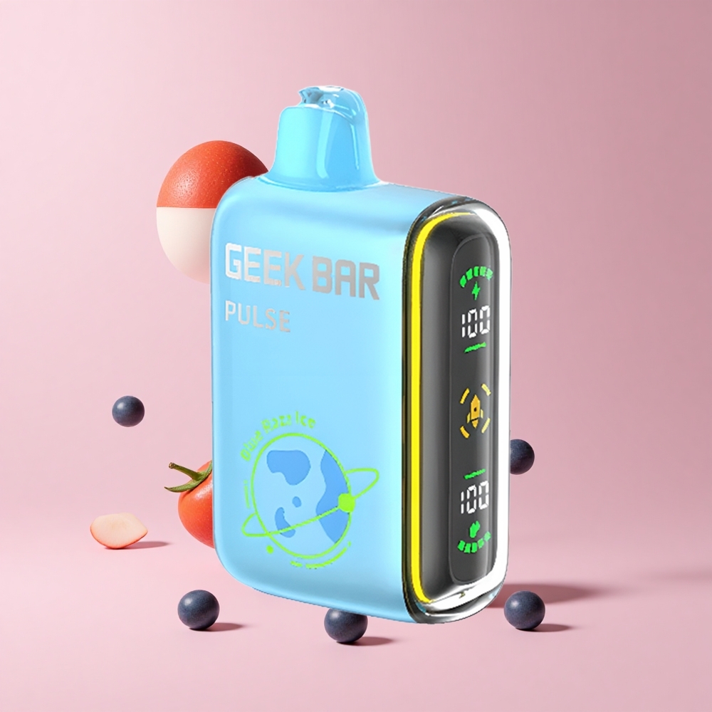 Strawberry Ice Geek Bar Pulse 15000 Puffs 16ML 5% Nicotine Airflow USB-C