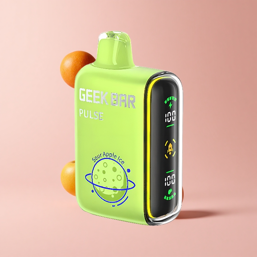 Strawberry Ice Geek Bar Pulse 15000 Puffs 16ML 5% Nicotine Airflow USB-C