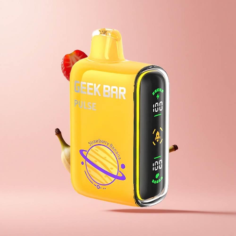 Strawberry Ice Geek Bar Pulse 15000 Puffs 16ML 5% Nicotine Airflow USB-C
