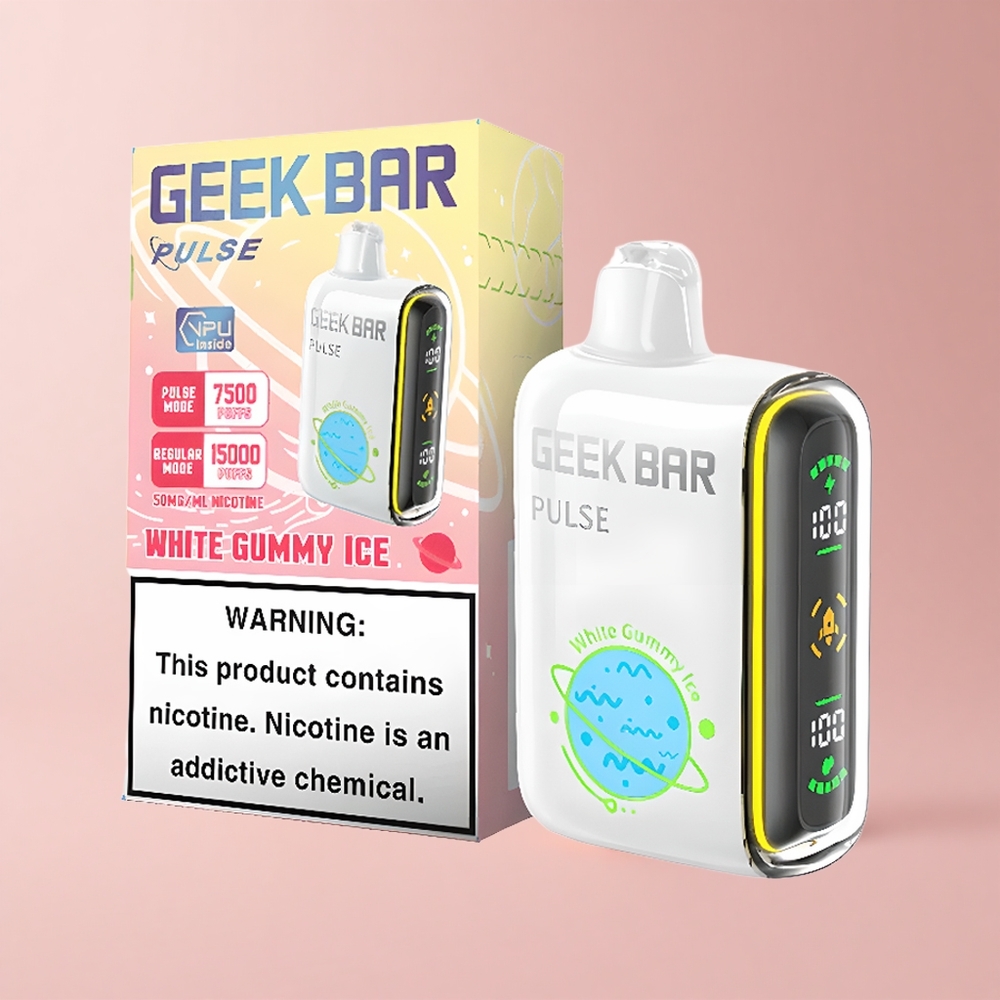 Strawberry Ice Geek Bar Pulse 15000 Puffs 16ML 5% Nicotine Airflow USB-C