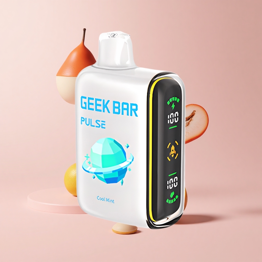 Strawberry Ice Geek Bar Pulse 15000 Puffs 16ML 5% Nicotine Airflow USB-C