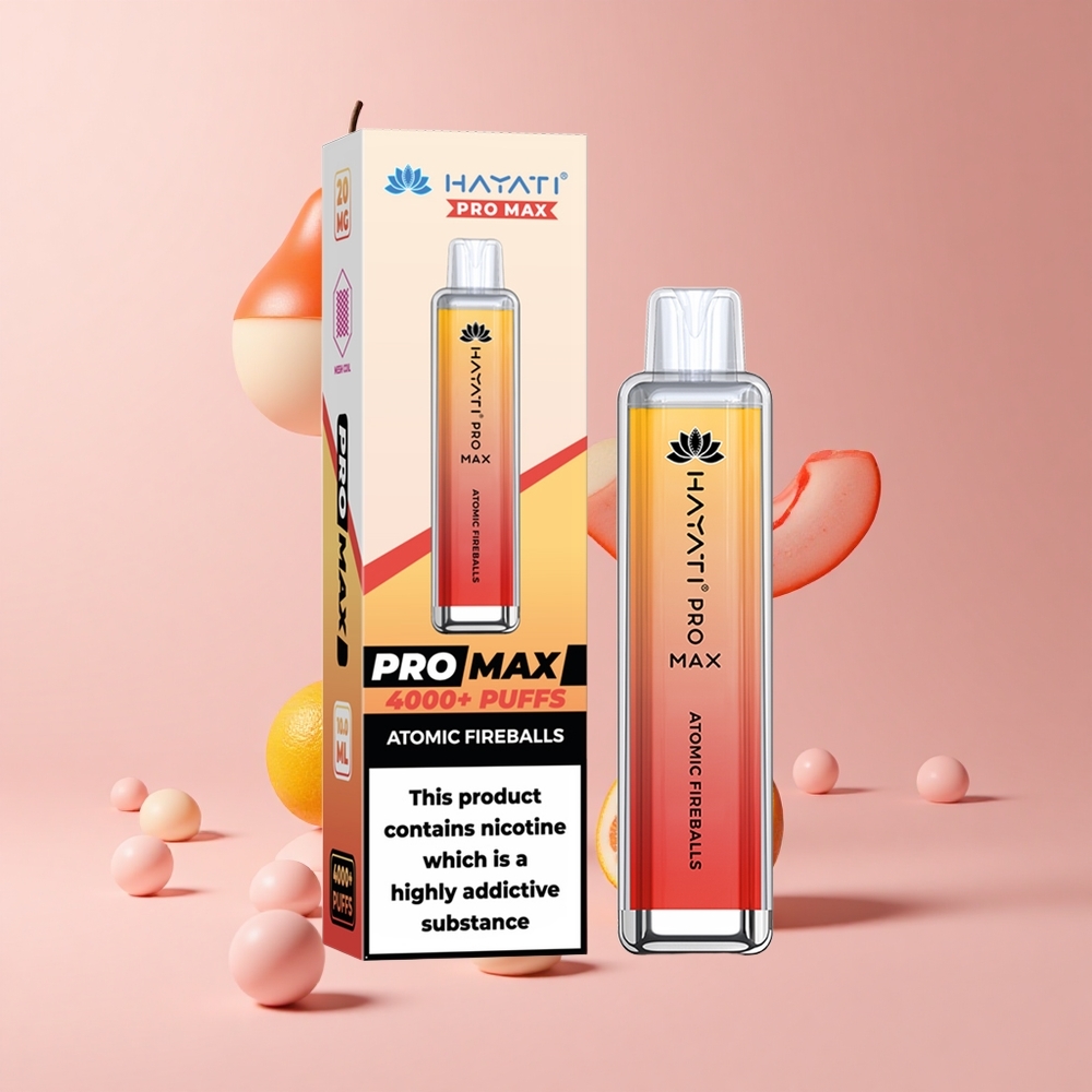 Atomic Fireballs Hayati Pro Max 4000 Puffs Dual Mesh Rechargeable