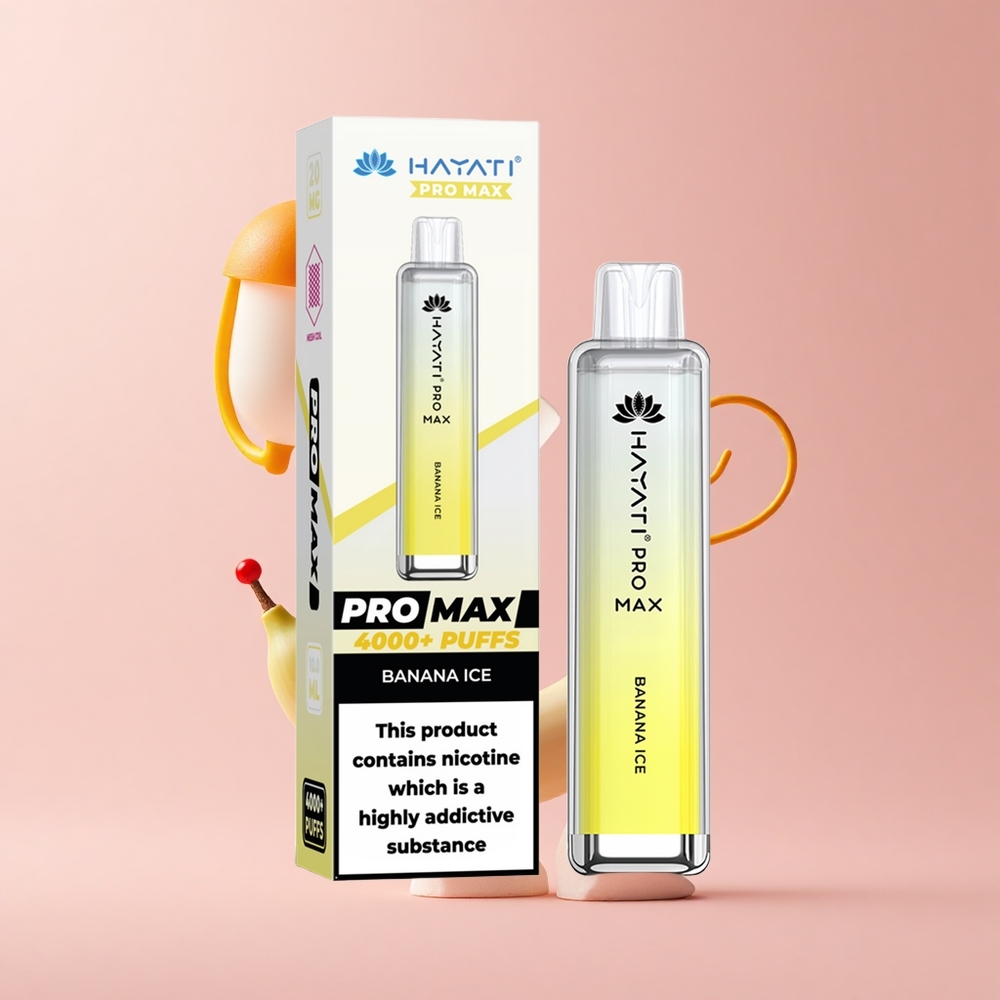 Banana Ice Hayati Pro Max 4000 Puffs Dual Mesh 1400mAh Disposable Vape