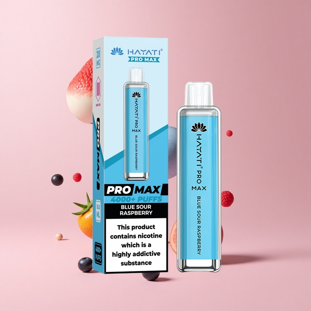 Blue Sour Raspberry Hayati Pro Max 4000 Puffs 1400mAh Rechargeable