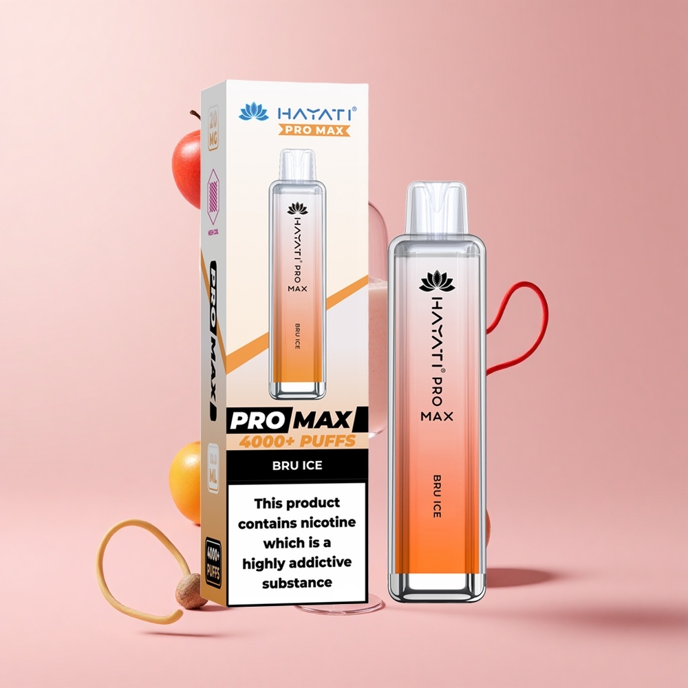 Bru Ice Hayati Pro Max 4000 Puffs 1400mAh Rechargeable Disposable Vape