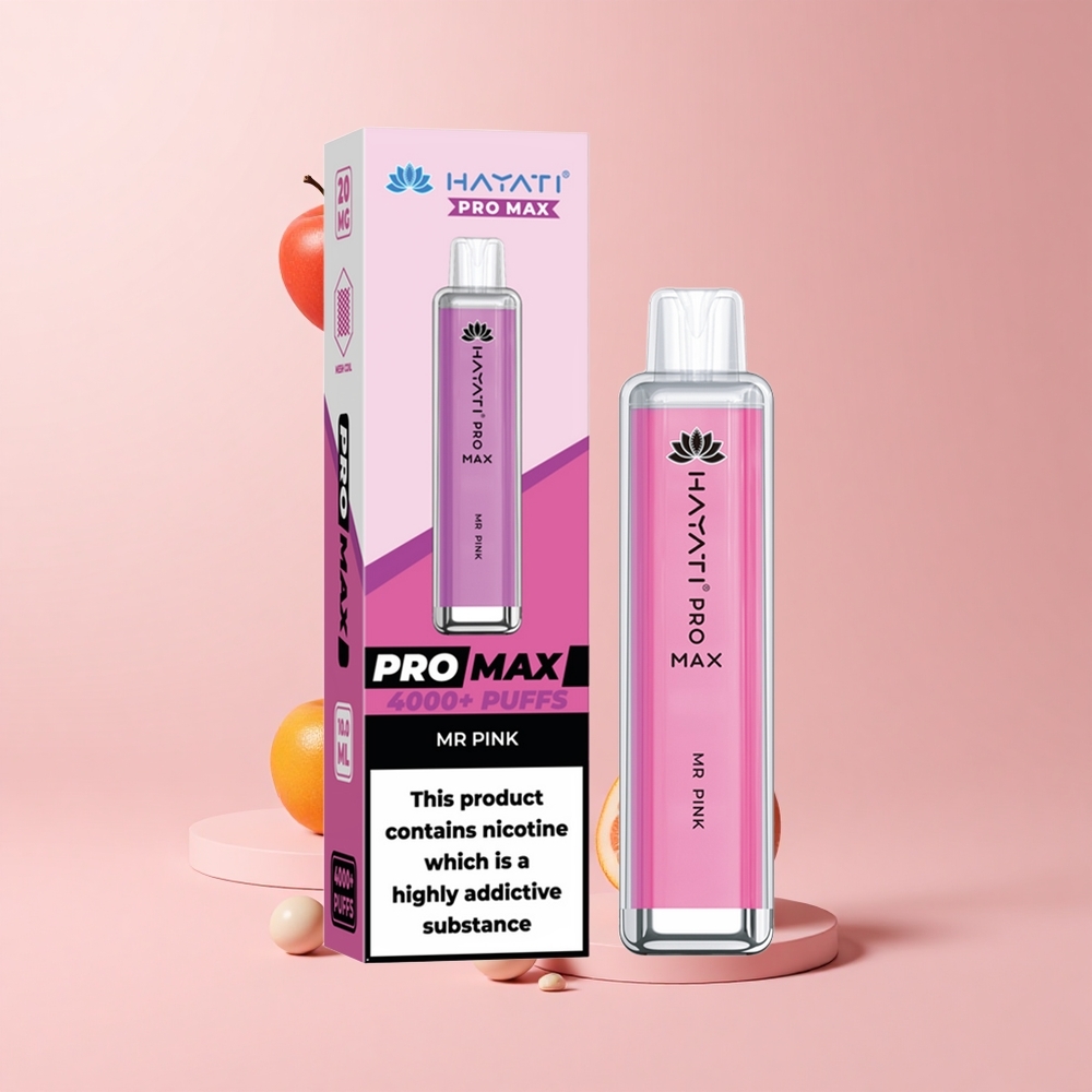 Pink Crystal Hayati Pro Max 4000 Puffs 1400mAh Rechargeable