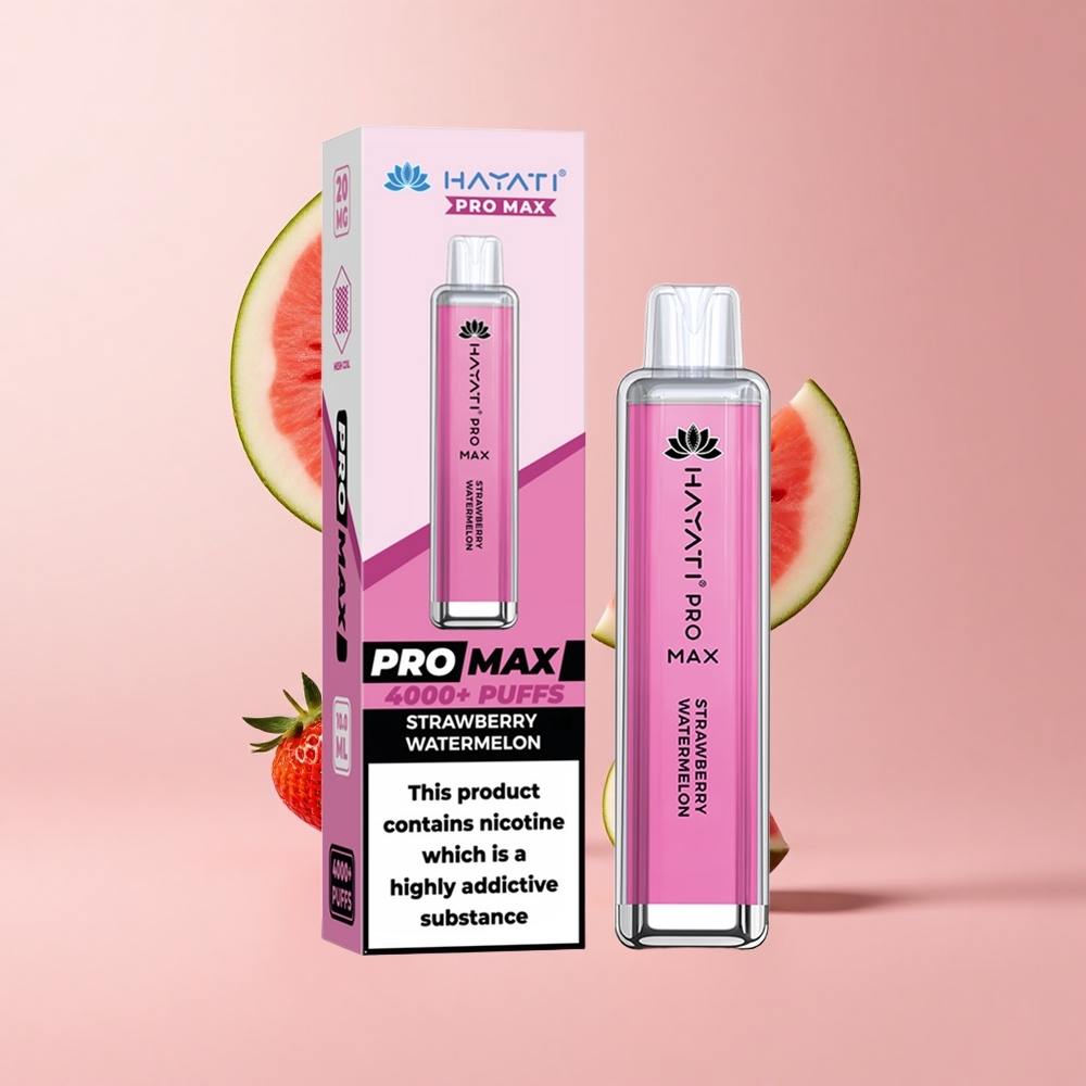 Strawberry Watermelon Hayati Pro Max 4000 Puffs Dual Mesh Rechargeable