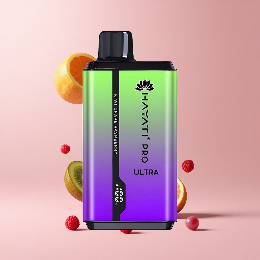 Kiwi Grape Raspberry Hayati Pro Ultra 15000 Puffs 2 12ml 2% Nicotine