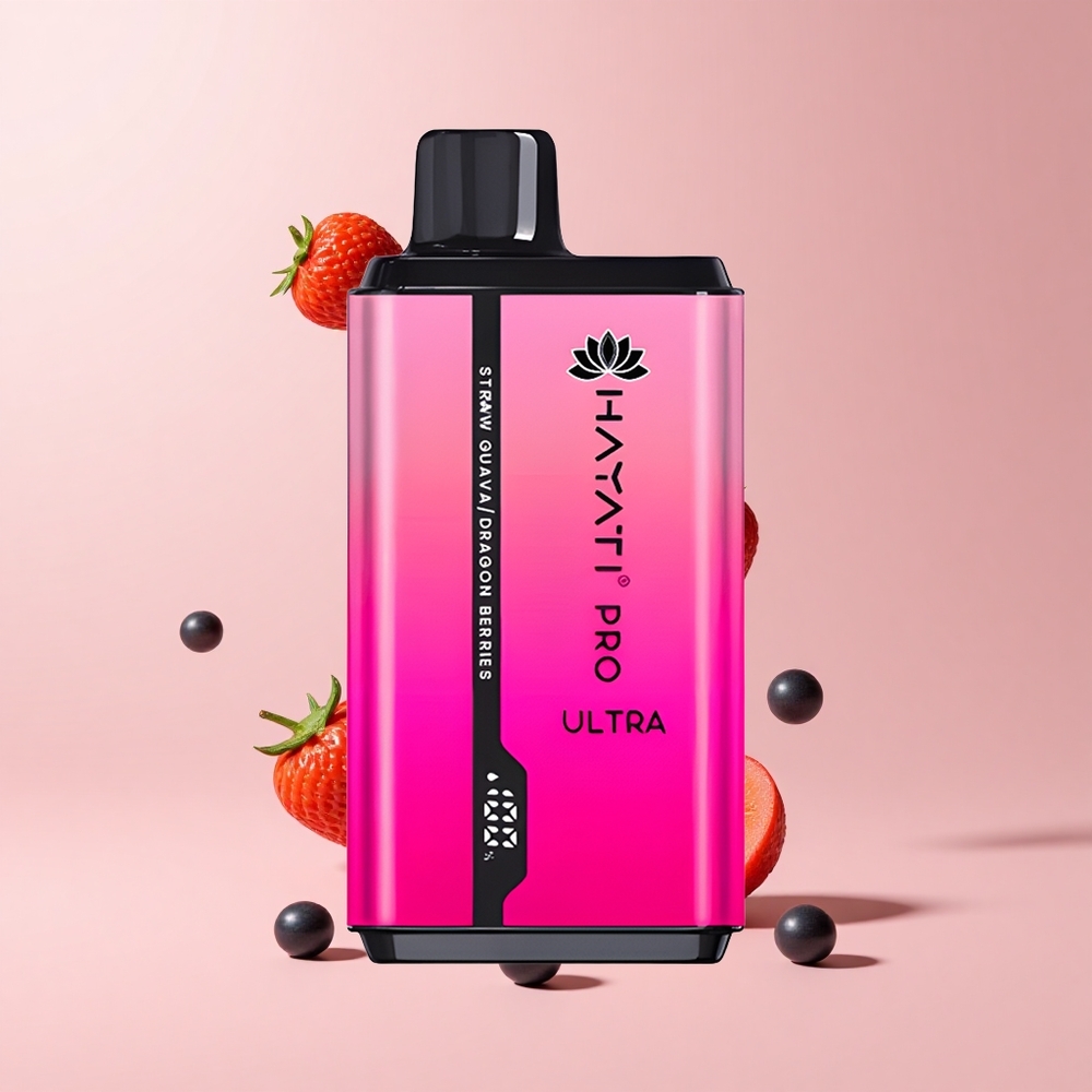 Strawberry Guava Hayati Pro Ultra 15000 Puffs 2 12ml 2% Nicotine