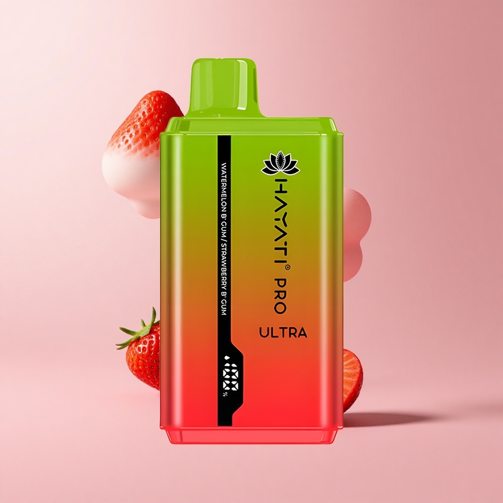 Watermelon Bubblegum Hayati Pro Ultra 15000 Puffs 2 12ml 2% Nicotine