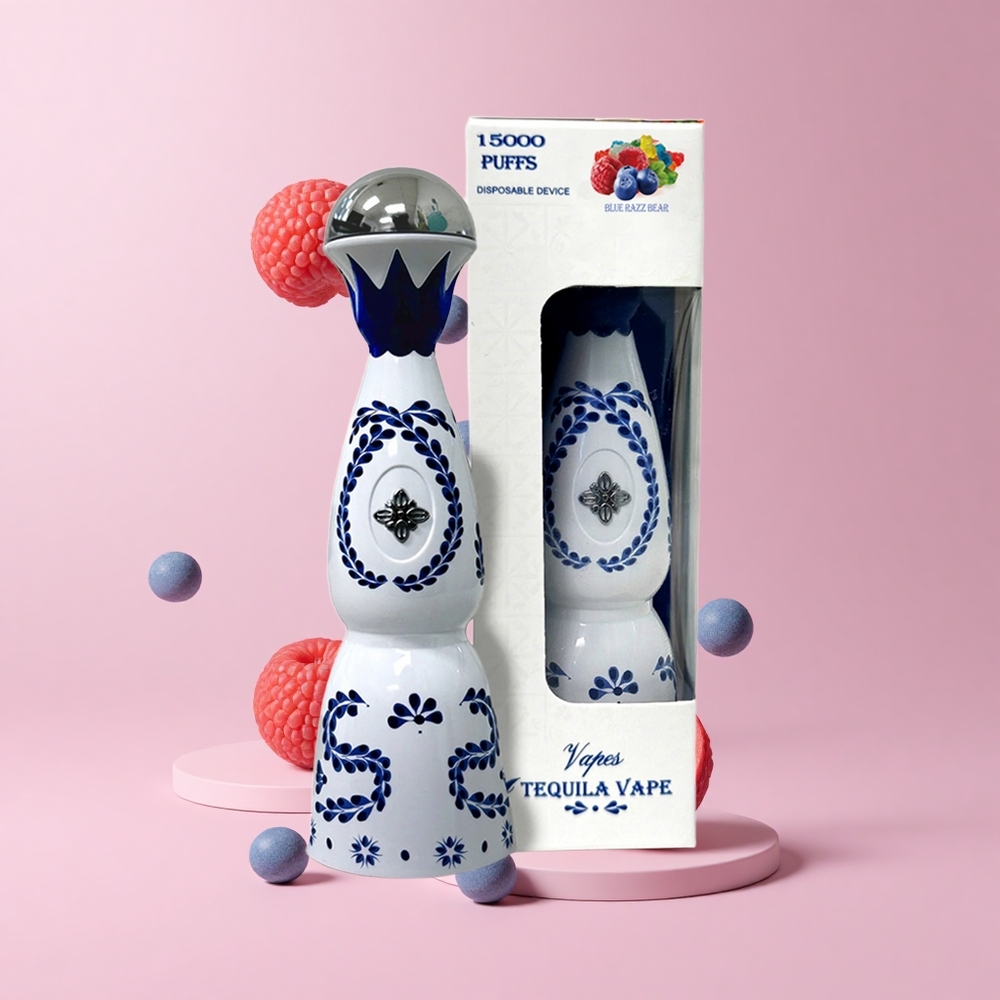 Blue Razz Bear HUMO Azul 15000 Puffs 20mL 5% Nicotine Mesh USB-C