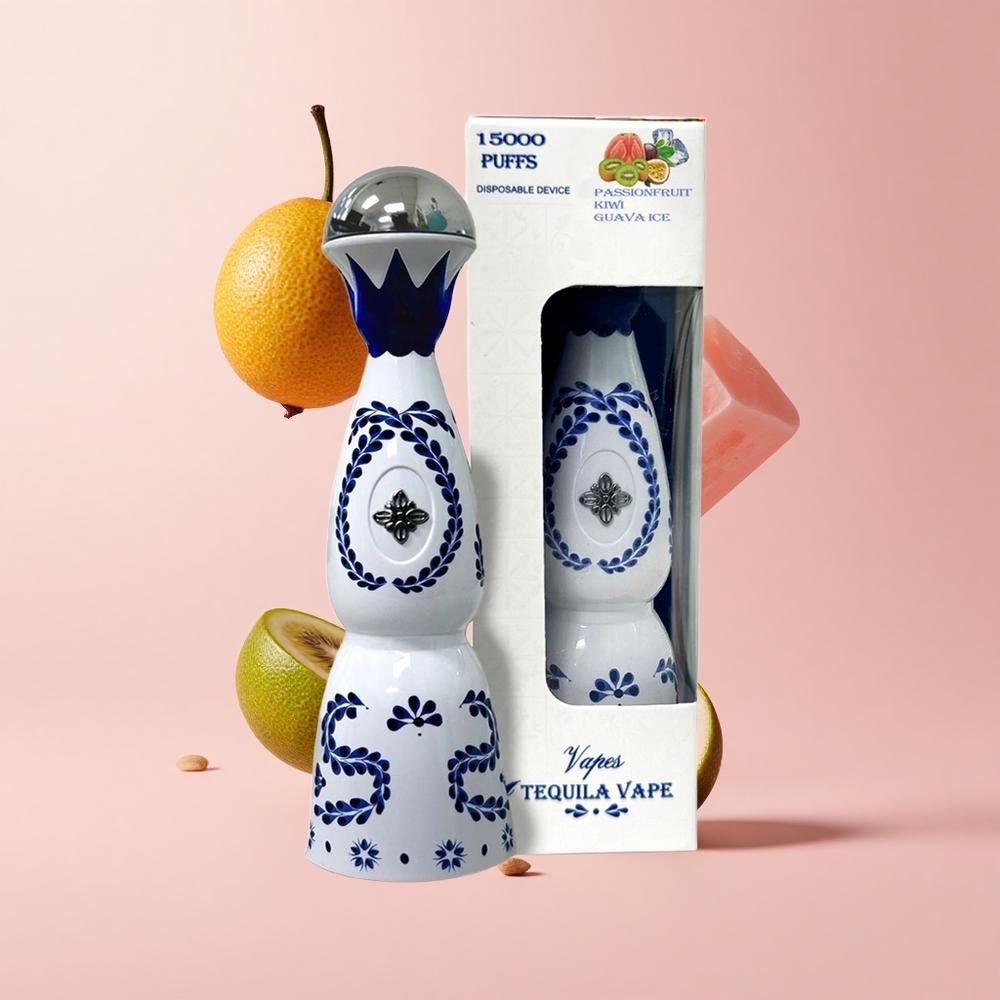Passionfruit Kiwi Guava Ice HUMO Azul 15000 Puffs 5% Nicotine 20mL USB-C