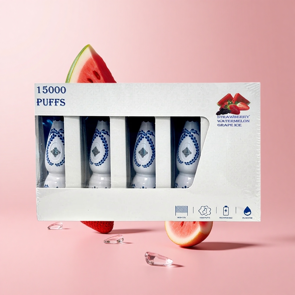 Strawberry Watermelon Grape Ice HUMO Azul 15000 Puffs 20mL 5% Nicotine USB-C