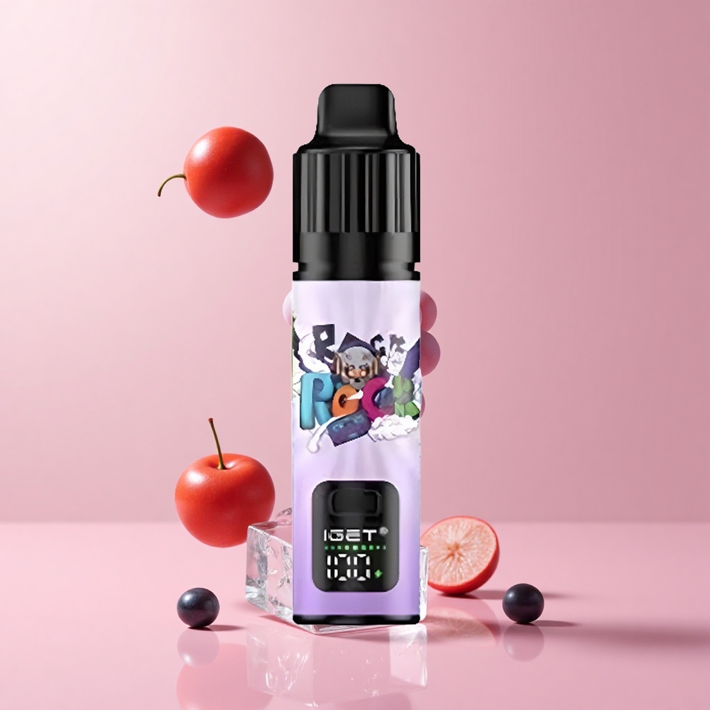 Grape Ice IGET BAR PLUS 10000 Puffs 5% Nicotine 18ml Mesh