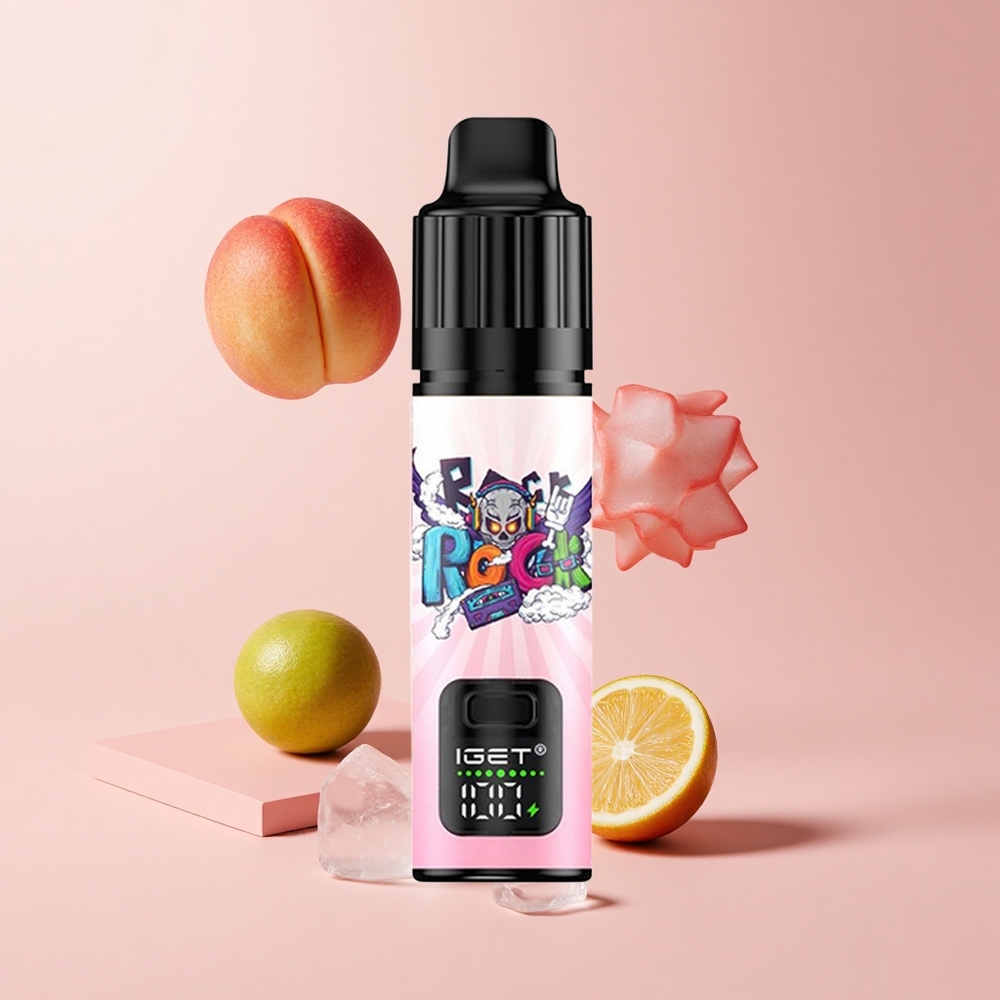Peach Lychee Lime Ice IGET BAR PLUS S3 POD 10000 Puffs 18ml 5% Nicotine Disposable Vape