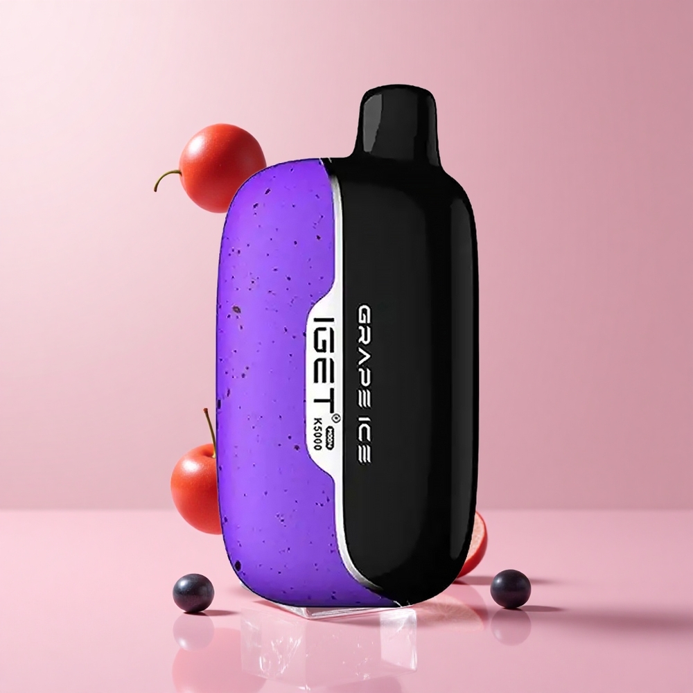 Grape Ice IGET Moon 5000 Puffs Mesh Coil Disposable Vape