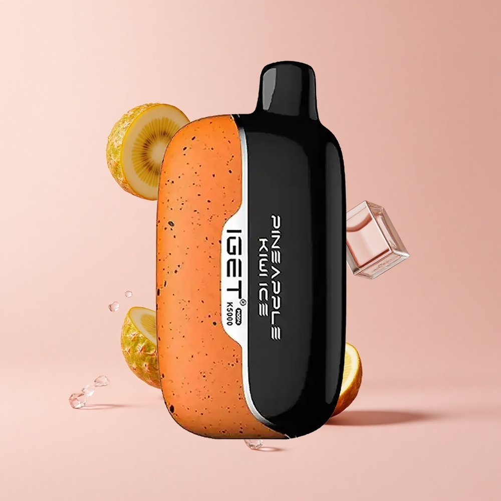 Pineapple Kiwi Ice IGET Moon K5000 5000 Puffs 1.35 Ohm Mesh Disposable Vape