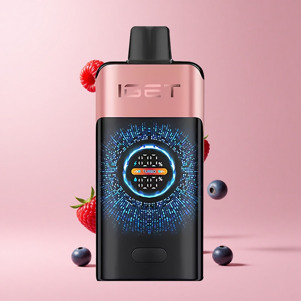 Blueberry Raspberry IGET ONE 12000 Puffs Turbo 2700mAh Disposable Vape