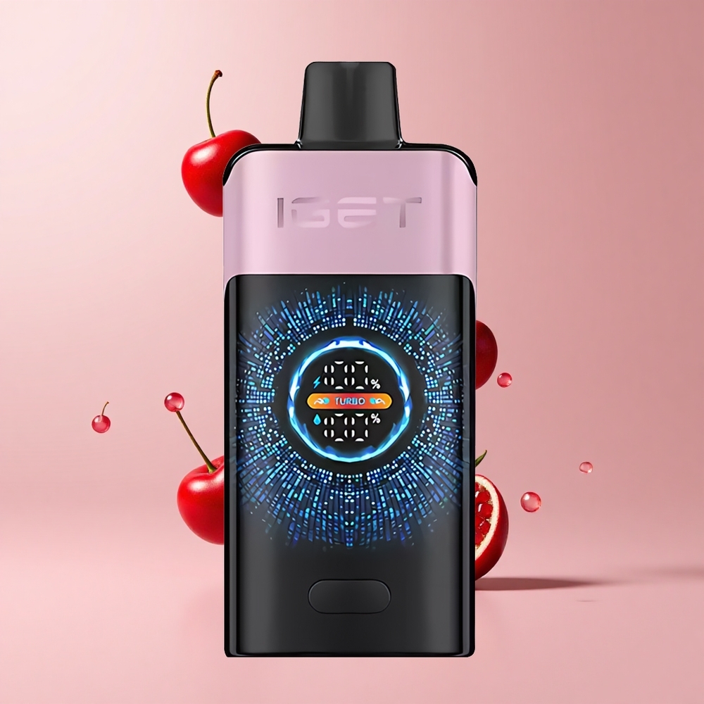 Cherry Pomegranate IGET ONE 12000 Puffs Dual Mesh 2700mAh Disposable Vape
