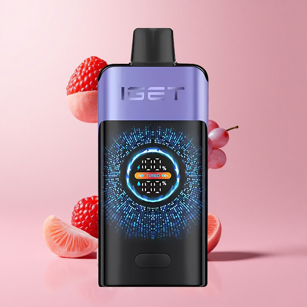 Raspberry Grape Ice IGET ONE 12000 Puffs Dual Mesh 2700mAh Disposable Vape