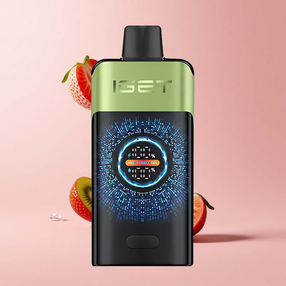 Strawberry Kiwi Ice IGET ONE 12000 Puffs 2700mAh Dual Mesh Disposable Vape