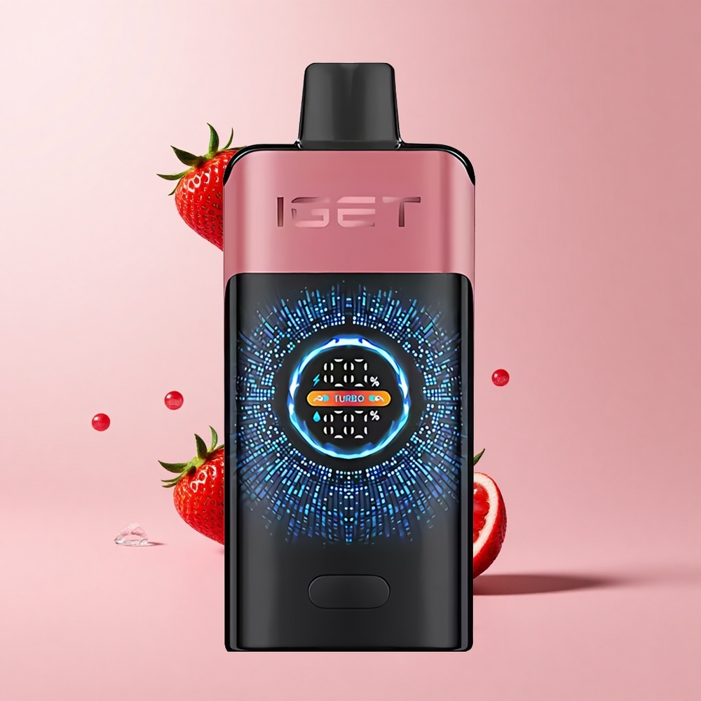 Strawberry Pomegranate Ice IGET ONE 12000 Puffs Dual Mesh 2700mAh
