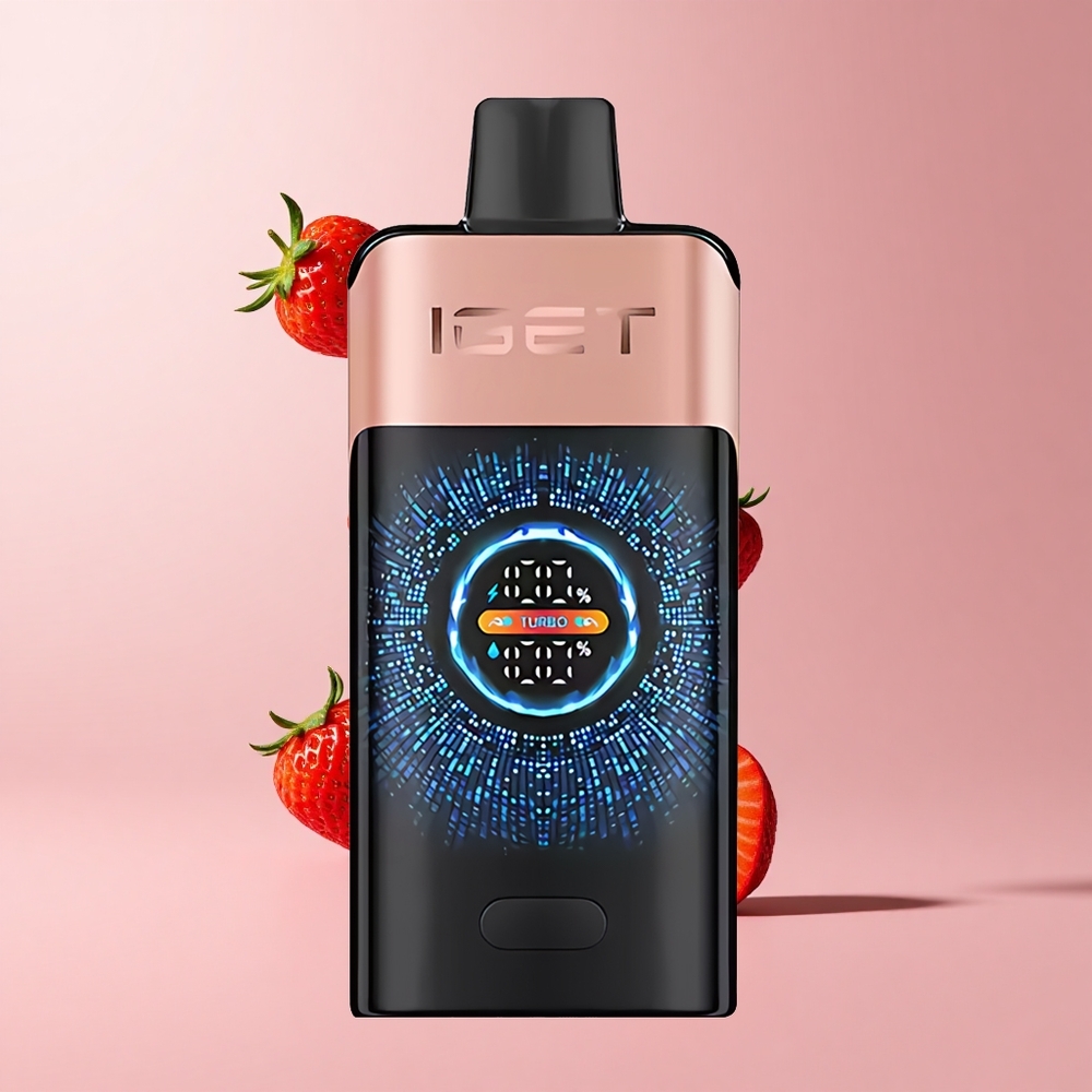 Strawberry Raspberry IGET ONE 12000 Puffs Turbo 2700mAh Disposable Vape