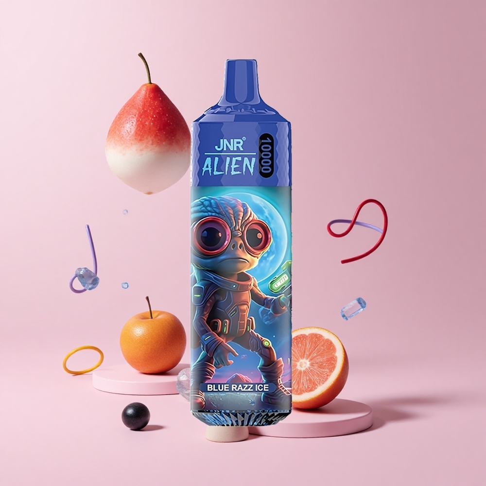 Blue Razz Ice JNR Alien 10000 Puffs 850mAh RGB Disposable Vape