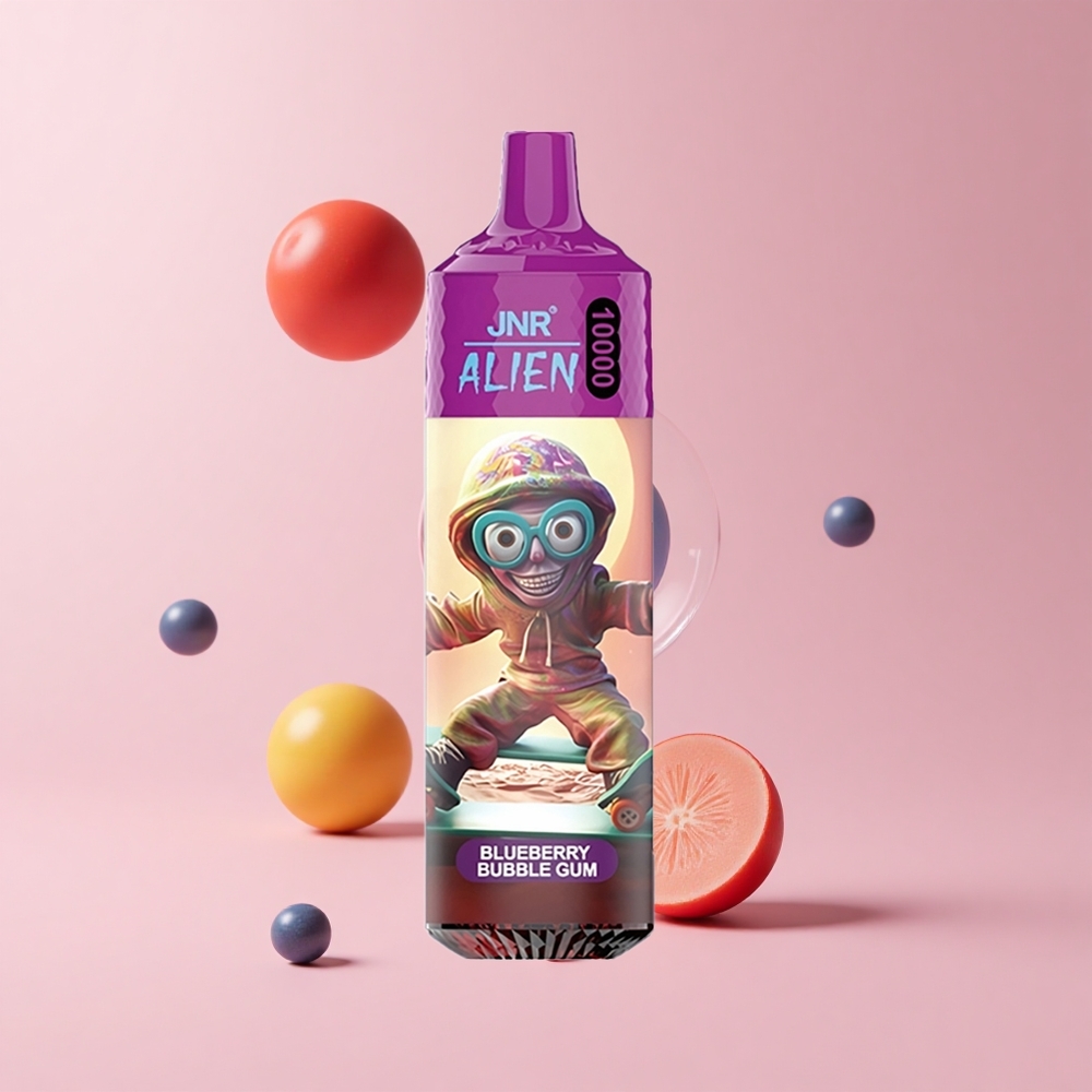 Blueberry Bubble Gum JNR Alien 10000 Puffs 850mAh RGB LED