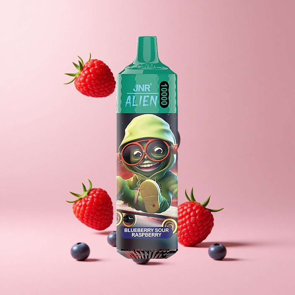 Blueberry Sour Raspberry JNR Alien 10000 Puffs 850mAh RGB LED