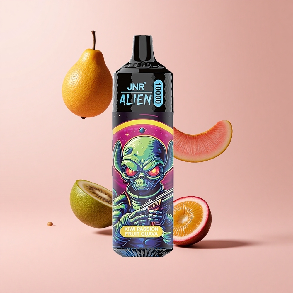 Kiwi Passion Fruit Guava JNR Alien 10000 Puffs 850mAh RGB LED