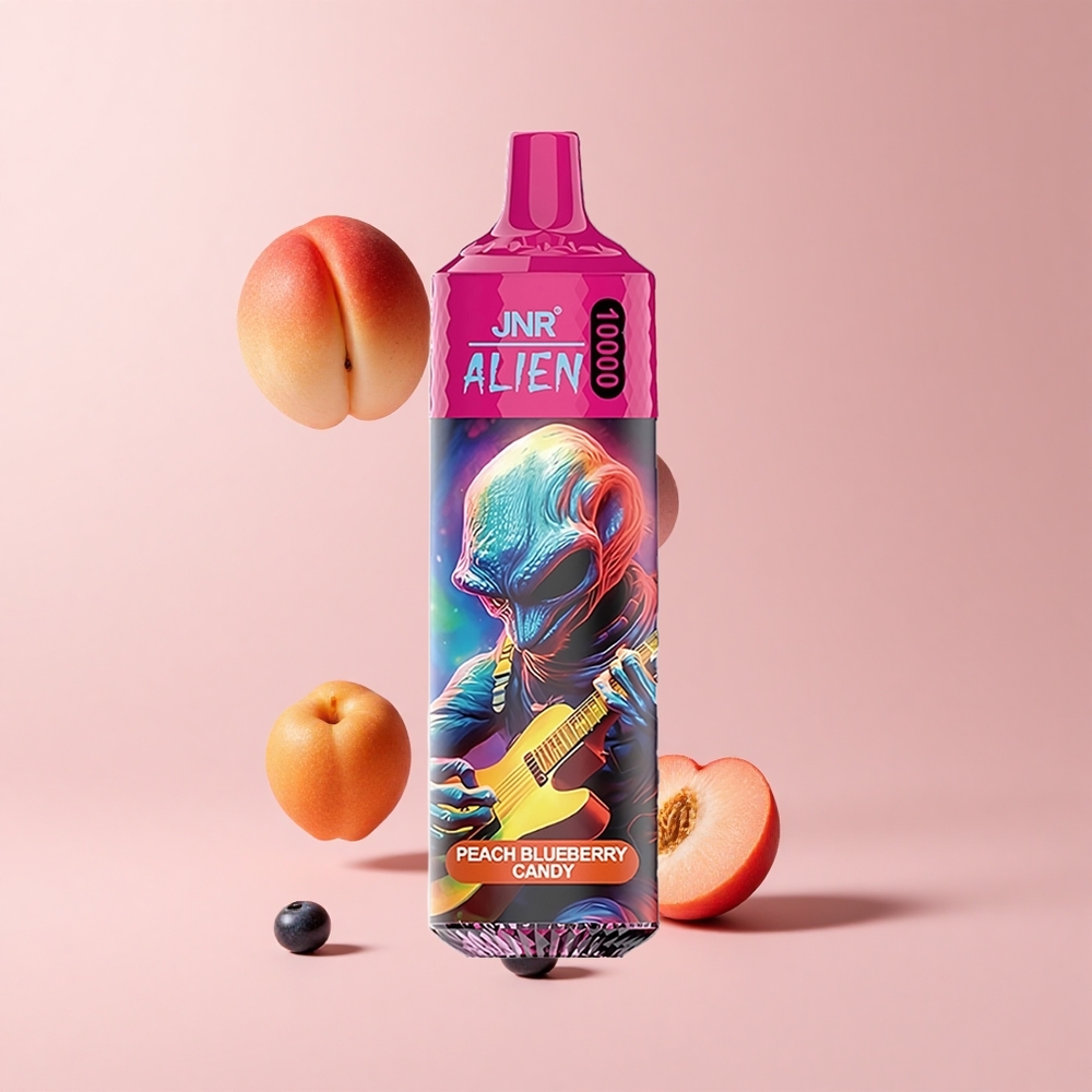 Peach Blueberry Candy JNR Alien 10000 Puffs 850mAh RGB LED